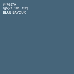 #47657A - Blue Bayoux Color Image
